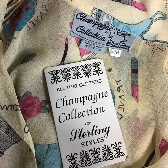 NWT- Vintage Champagne Collection Blouse - Picture 6 of 7